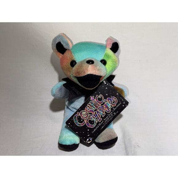 Vintage Grateful Dead Cosmic Charlie Liquid Blue Beanie Bear Jerry Plush NWT - Picture 1 of 5